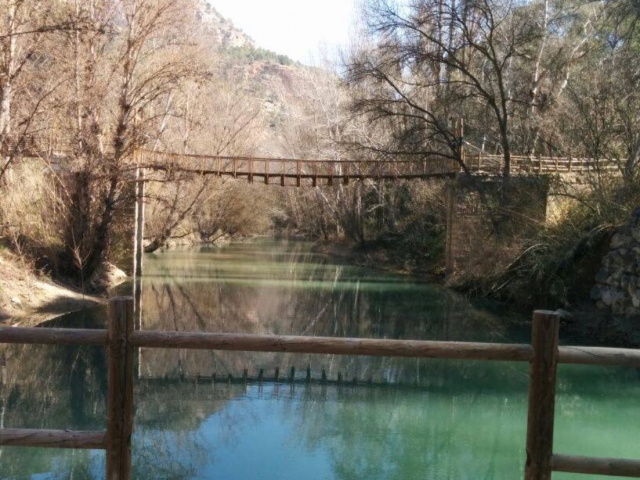 Puentes de madera sobre el rio